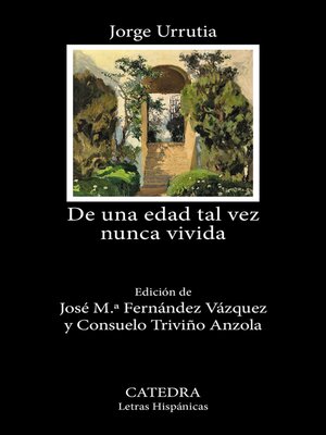 cover image of De una edad tal vez nunca vivida